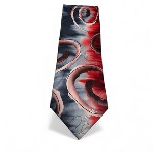 J Garcia 100% Silk Tie Liquid Abstract Vibrant Painterly 3.5x60 Psychedelic Work